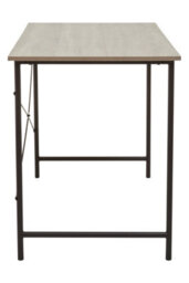 Orsina Sleek Grey Oak Desk With Black Metal Frame,work Desk For Computer Tasks,multipurpose Desk For Commercial Use - thumbnail 3