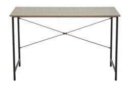 Orsina Sleek Grey Oak Desk With Black Metal Frame,work Desk For Computer Tasks,multipurpose Desk For Commercial Use - thumbnail 4