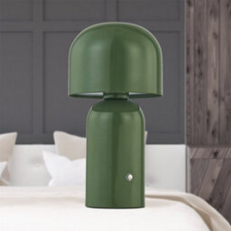 First Choice Lighting Christina - Sage Green Led Rechargeable Touch Table Lamp - thumbnail 4