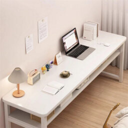 White Wood Computer Desk Home Office Study Laptop Table