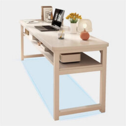 White Wood Computer Desk Home Office Study Laptop Table - thumbnail 4