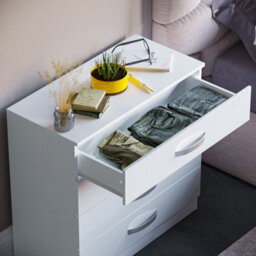 Lassic Vida Designs Hulio White High Gloss 4 Drawer Chest (H)720mm (W)750mm (D)360mm - thumbnail 6