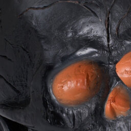 Living And Home Battery Operated Lava Skull Flame Light Resin Black Skull Lamp For Halloween Party Decor - thumbnail 7