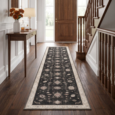 Decoranddecor Hallway Runners, Washable Rugs, Carpet Runner Rug, 60X240Cm, Non-Slip, Pet Friendly, Traditional Rug - Isla - image 1