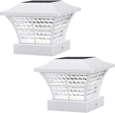 Pack Of 2 Solar-Powered Deck Lights, Waterproof Bright White Led Step Lamps, Weather-Resistant Design - image 1