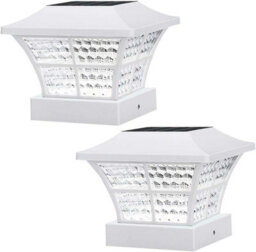 Pack Of 2 Solar-Powered Deck Lights, Waterproof Bright White Led Step Lamps, Weather-Resistant Design - thumbnail 1