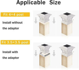 Pack Of 2 Solar-Powered Deck Lights, Waterproof Bright White Led Step Lamps, Weather-Resistant Design - thumbnail 5
