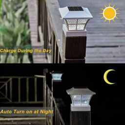 Pack Of 2 Solar-Powered Deck Lights, Waterproof Bright White Led Step Lamps, Weather-Resistant Design - thumbnail 4