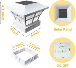 Pack Of 2 Solar-Powered Deck Lights, Waterproof Bright White Led Step Lamps, Weather-Resistant Design - thumbnail 7