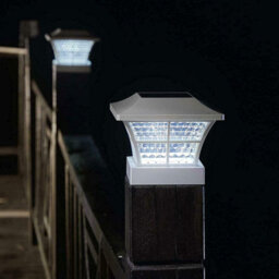 Pack Of 2 Solar-Powered Deck Lights, Waterproof Bright White Led Step Lamps, Weather-Resistant Design - thumbnail 6