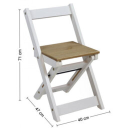 Mercers Furniture Corona White Wax Butterfly Dining Set Table And 4 Chairs Drop Leaf Folding Solid Wood Pine Wooden Mexican - thumbnail 8