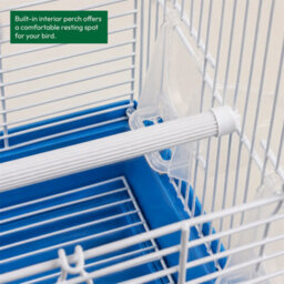 Kct Indoor Bird Cage Santiago Small Exotic Portable - Blue - thumbnail 5