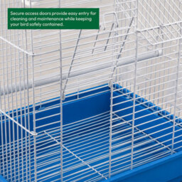 Kct Indoor Bird Cage Santiago Small Exotic Portable - Blue - thumbnail 4