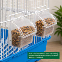 Kct Indoor Bird Cage Santiago Small Exotic Portable - Blue - thumbnail 6