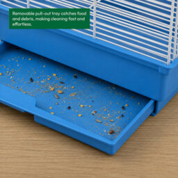 Kct Indoor Bird Cage Santiago Small Exotic Portable - Blue - thumbnail 3