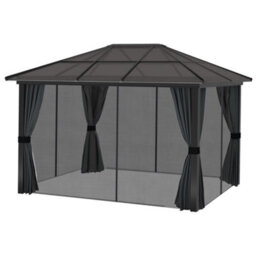 Outsunny 3 X 3.6M Aluminium Hardtop Gazebo Canopy W/ Polycarbonate Top - thumbnail 8