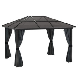 Outsunny 3 X 3.6M Aluminium Hardtop Gazebo Canopy W/ Polycarbonate Top - thumbnail 2