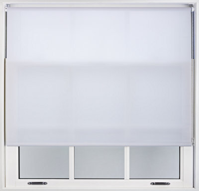 Furnished Daylight Roller Blinds - White Trimmable Blind For Windows And Doors (W)210Cm (L)165Cm - image 1