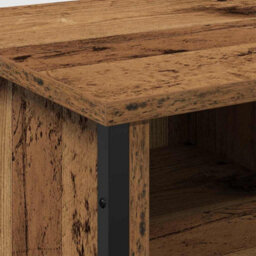 Berkfield Bathroom Sink Cabinet Old Wood 91X35X60 Cm Engineered Wood - thumbnail 9