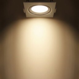 Long Life Lamps Company 3W Adjustable Square Led Recessed Ceiling Downlight 4000K Cls2 - thumbnail 5