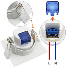 Long Life Lamps Company 3W Adjustable Square Led Recessed Ceiling Downlight 4000K Cls2 - thumbnail 4