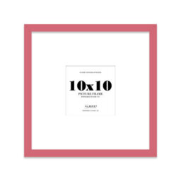 "10X10"" Pink Picture Frame - 10X10"" Square Frame With 7X7"" Mount For 10X10""/7X7"" Pictures Moderrn Style Thin Edge, 1 Pack" - thumbnail 1