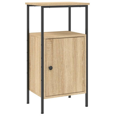 Berkfield Industrial Bedside Cabinet Sonoma Oak 41X31X80 Cm Engineered Wood - image 1