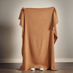 Pineapple Elephant Jaipur Chunky Waffle Cotton 150X200Cm Blanket Throw Caramel - thumbnail 2