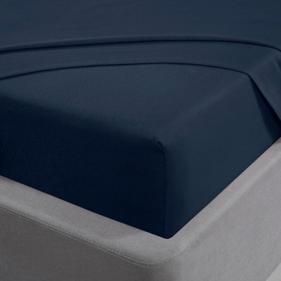 Smart Living 100% Brushed Cotton Flannelette Luxury 35Cm Deep Fitted Sheet - image 1