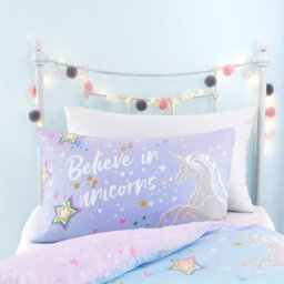 Bedlam Ombre Unicorn Purple Glow In The Dark Duvet Cover Set - thumbnail 3