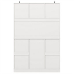 Abrihome Kitchen Cabinet With 4 Doors, 2 Drawers, Wine Rack & Adjustable Shelves In White - thumbnail 7