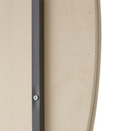 Living And Home Irregular Wavy Full Length Floor Mirror Soft Fleece Frame Modern Aesthetic Leaning Body Mirror - thumbnail 6