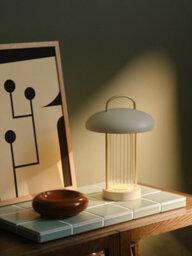 Nordlux Mirano Metal Table Battery Light 3-Level Dimming Beige,battery Led - thumbnail 6