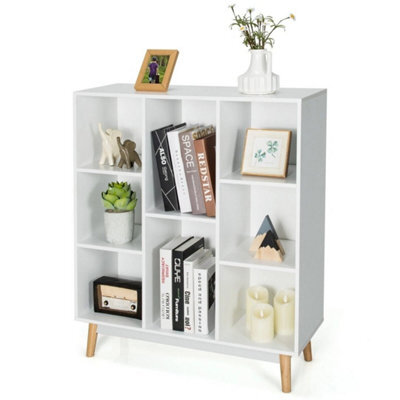 8 Cube Storage Bookcase Wooden Bookshelf Side Cabinet Display Rack - image 1