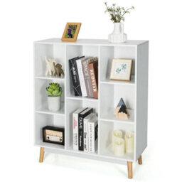 8 Cube Storage Bookcase Wooden Bookshelf Side Cabinet Display Rack - thumbnail 1