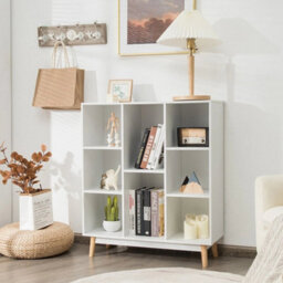8 Cube Storage Bookcase Wooden Bookshelf Side Cabinet Display Rack - thumbnail 3