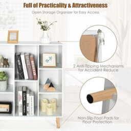 8 Cube Storage Bookcase Wooden Bookshelf Side Cabinet Display Rack - thumbnail 4