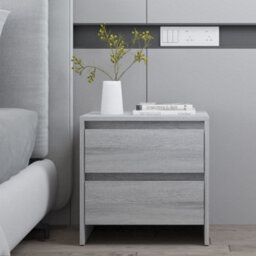 Berkfield Bedside Cabinets 2 Pcs Grey Sonoma 45X34.5X44.5 Cm Engineered Wood - thumbnail 8