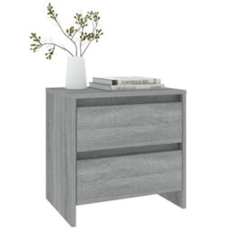 Berkfield Bedside Cabinets 2 Pcs Grey Sonoma 45X34.5X44.5 Cm Engineered Wood - thumbnail 7