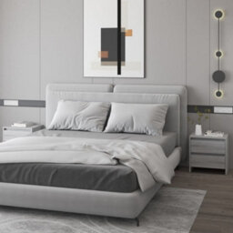 Berkfield Bedside Cabinets 2 Pcs Grey Sonoma 45X34.5X44.5 Cm Engineered Wood - thumbnail 1