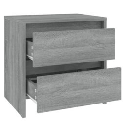 Berkfield Bedside Cabinets 2 Pcs Grey Sonoma 45X34.5X44.5 Cm Engineered Wood - thumbnail 5