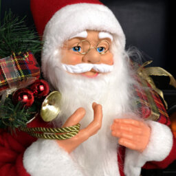 Samuel Alexander 80Cm Traditional Standing Santa Claus Christmas Decoration With Gift Sack - thumbnail 2