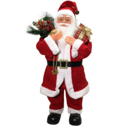Samuel Alexander 80Cm Traditional Standing Santa Claus Christmas Decoration With Gift Sack - thumbnail 8