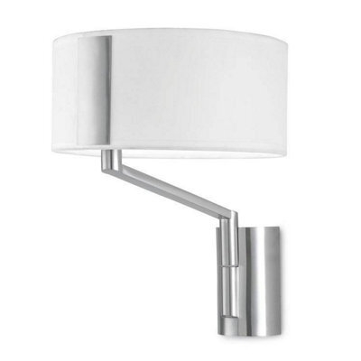Luminosa Lighting Luminosa Leds C4 Twist 1 Light Indoor Wall Lamp Satin Nickel, E27