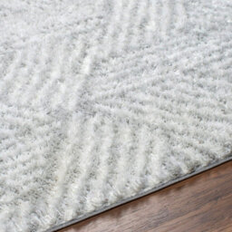 Livabliss Cloudy Shaggy-Geometric Beige Grey Soft Plush Pile Living Bedroom Rug 160 X 213 Cm Easy Care, Non Shedding - thumbnail 3