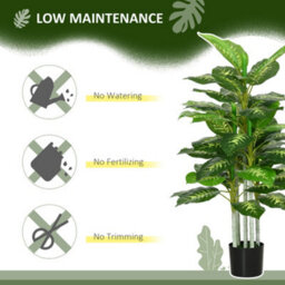 Homcom 120Cm Artificial Evergreen Tree Fake Plant In Pot Indoor Decor - thumbnail 6