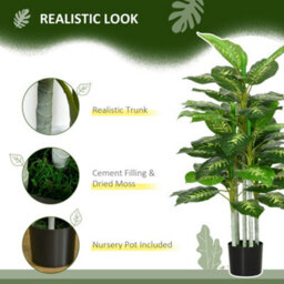 Homcom 120Cm Artificial Evergreen Tree Fake Plant In Pot Indoor Decor - thumbnail 5
