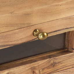 Berkfield Industrial Tv Cabinet 110X30X40 Cm Solid Acacia Wood - thumbnail 6