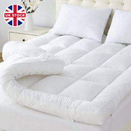 Hotel Quality Mattress Topper 10Cm 4Inch Thick Deep Toppers Double 190Cmx137Cm - thumbnail 3