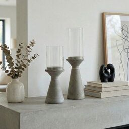 Garden Greatness Relica Duo Concrete Candle Holder - thumbnail 3